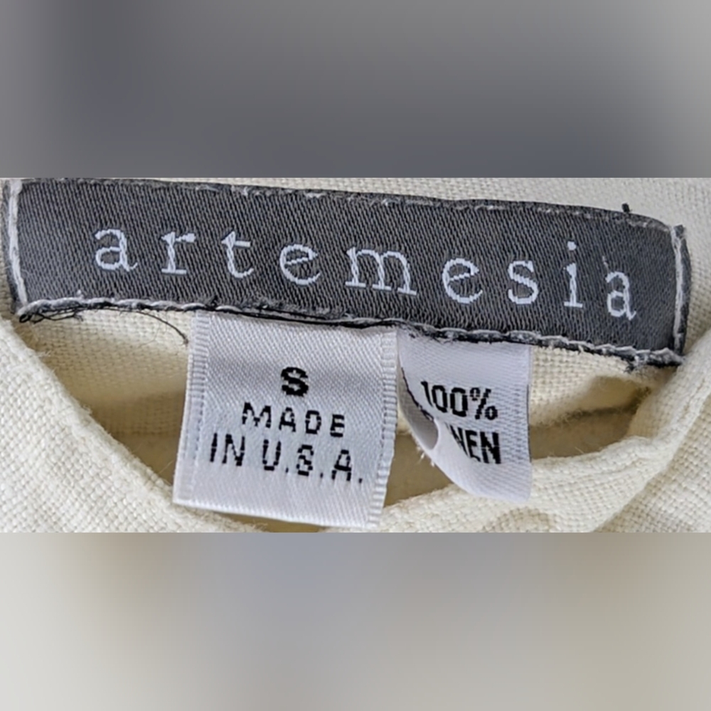 Artemesia • Nell Linen Dress in Shell Color Size Small - Picture 4 of 4